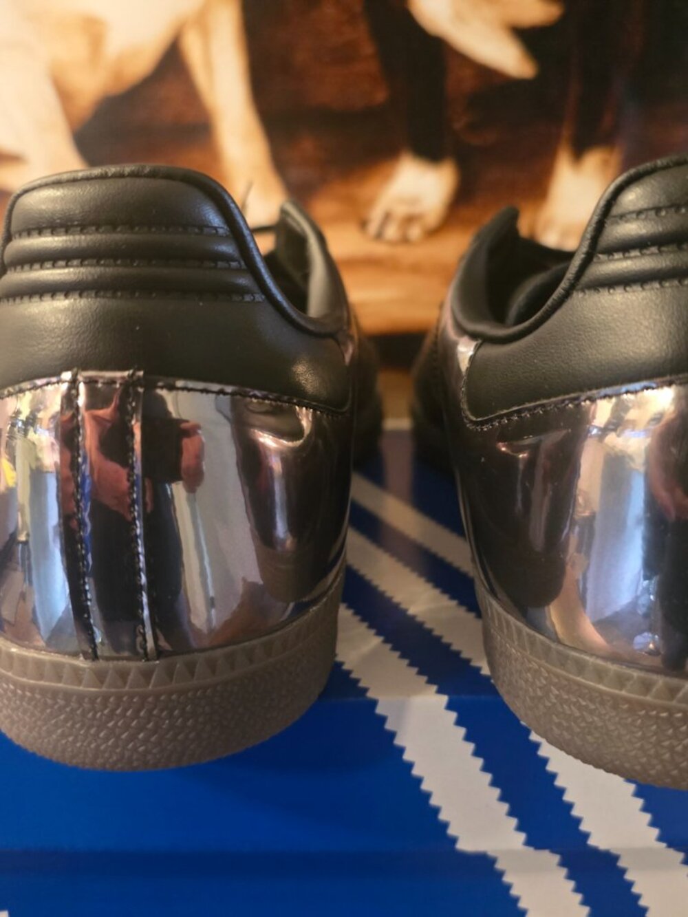adidas Samba OG Low Top Sneakers KJ7486 'Mirror Finish' Shoes 2026 RARE Men's 10 - Picture 7 of 16